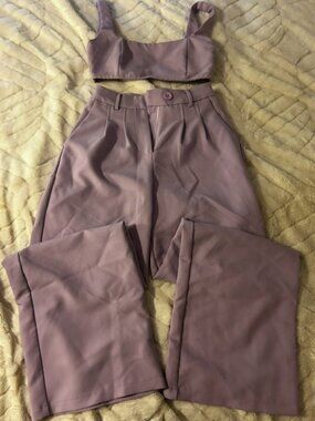 Princess Polly Huxley Trouser Set Lilac